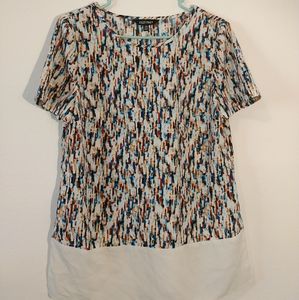Ellen Tracy Multicolored Blouse M